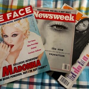 Lot 22 🩵 Vintage Magazine Collection Madonna & Lenny Kravitz 90s